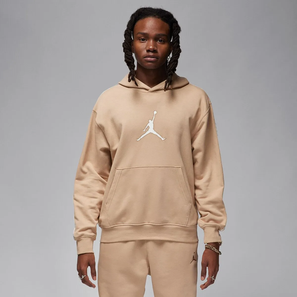 Мужская толстовка FLT MVP Jordan Nike, коричневый